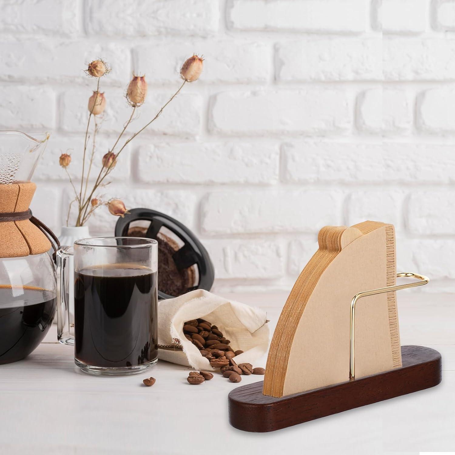Soporte para Filtros de Café KFHENSOMR Cono Madera 14x7 cm