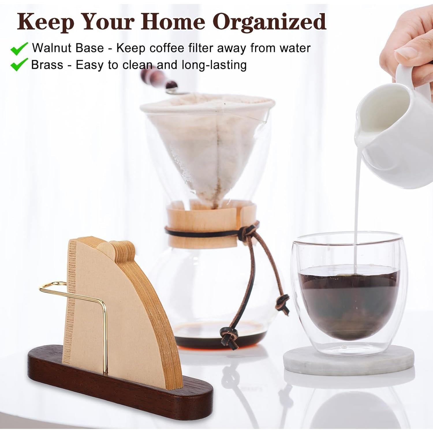 Soporte para Filtros de Café KFHENSOMR Cono Madera 14x7 cm