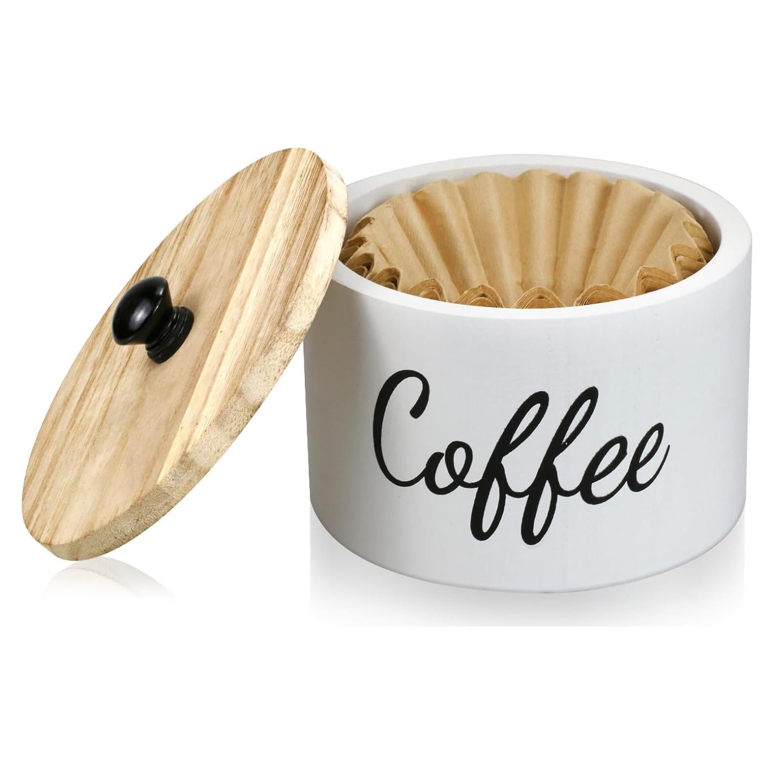 Soporte de Filtros de Café de Madera Essovee Blanco 50 Unidades