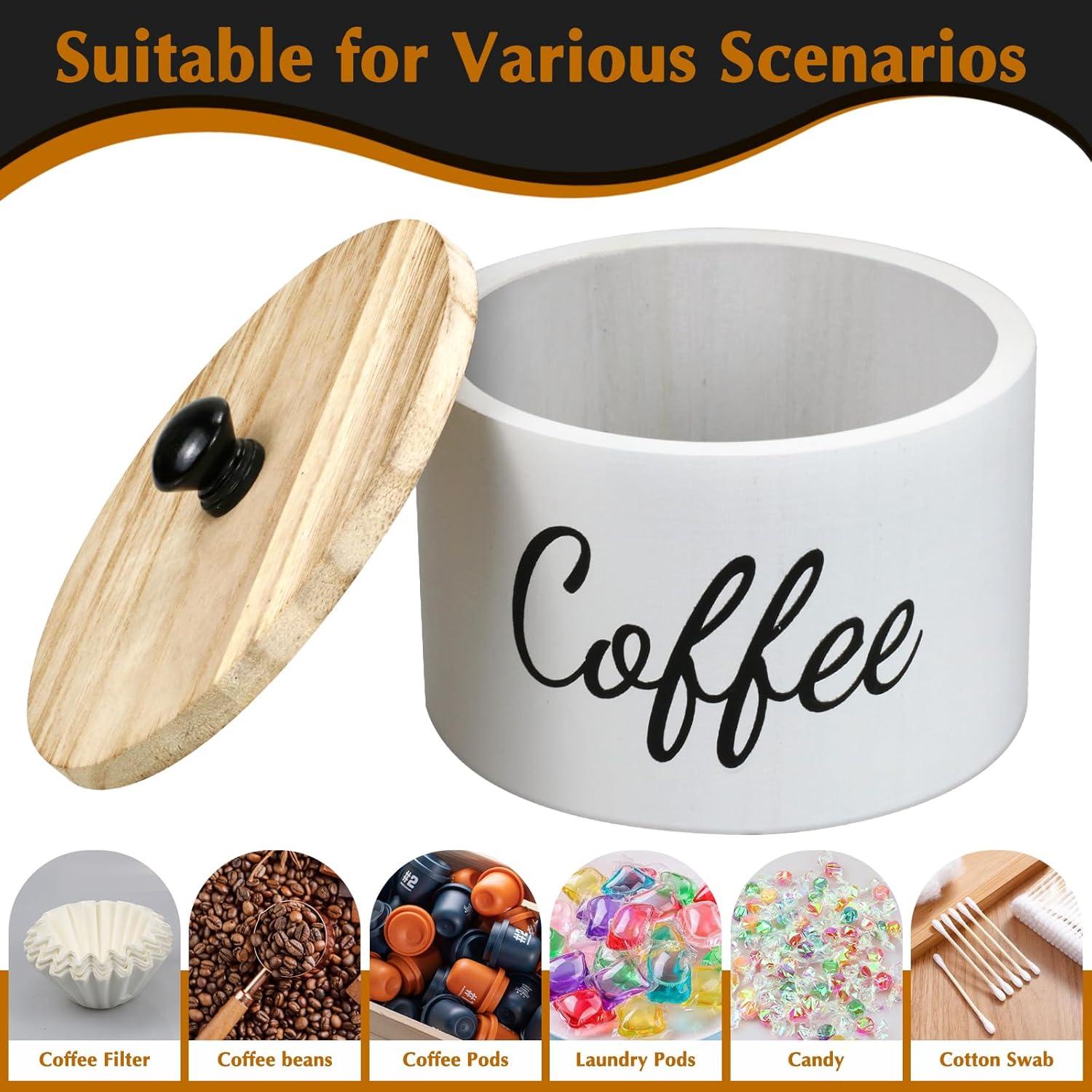 Soporte de Filtros de Café de Madera Essovee Blanco 50 Unidades