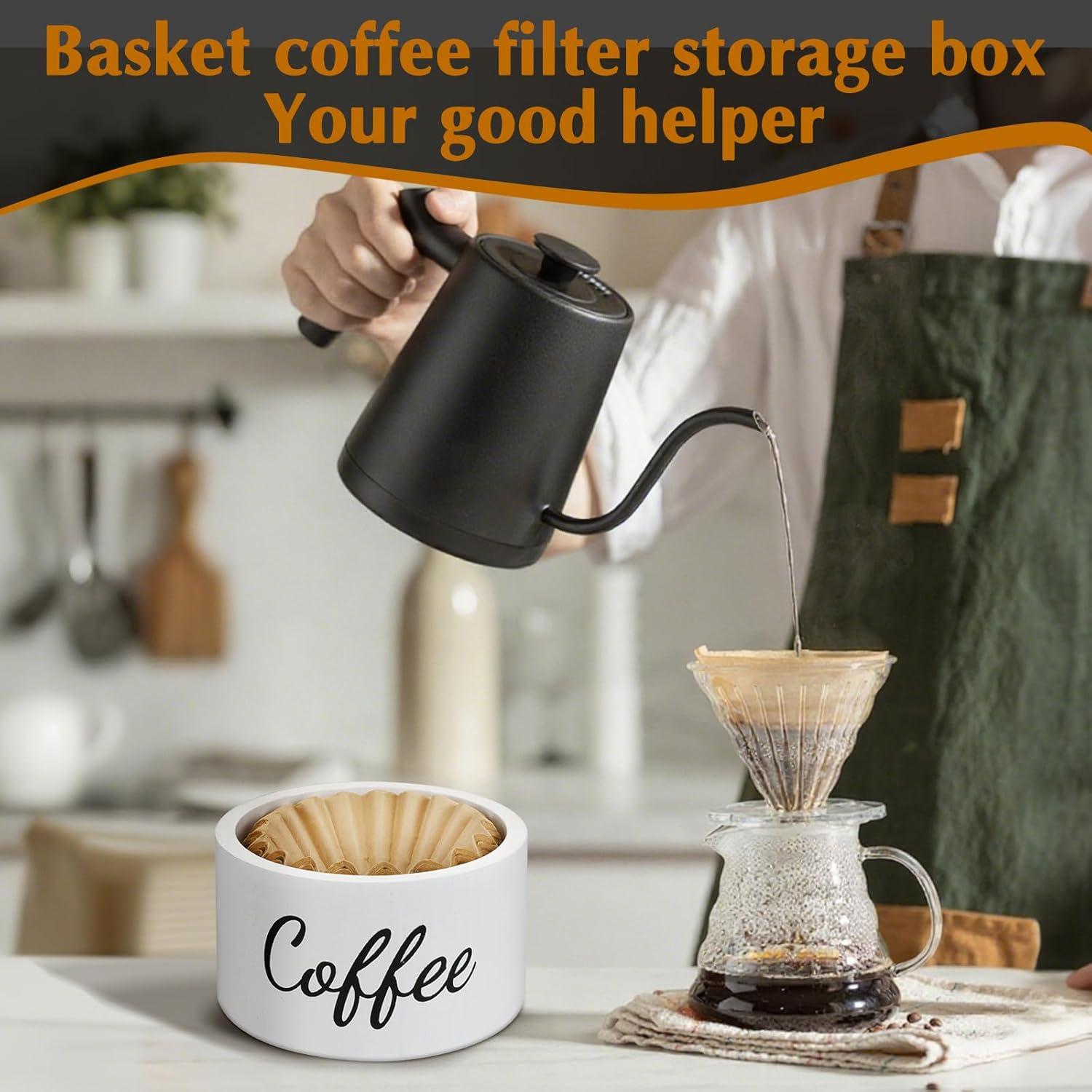 Soporte de Filtros de Café de Madera Essovee Blanco 50 Unidades