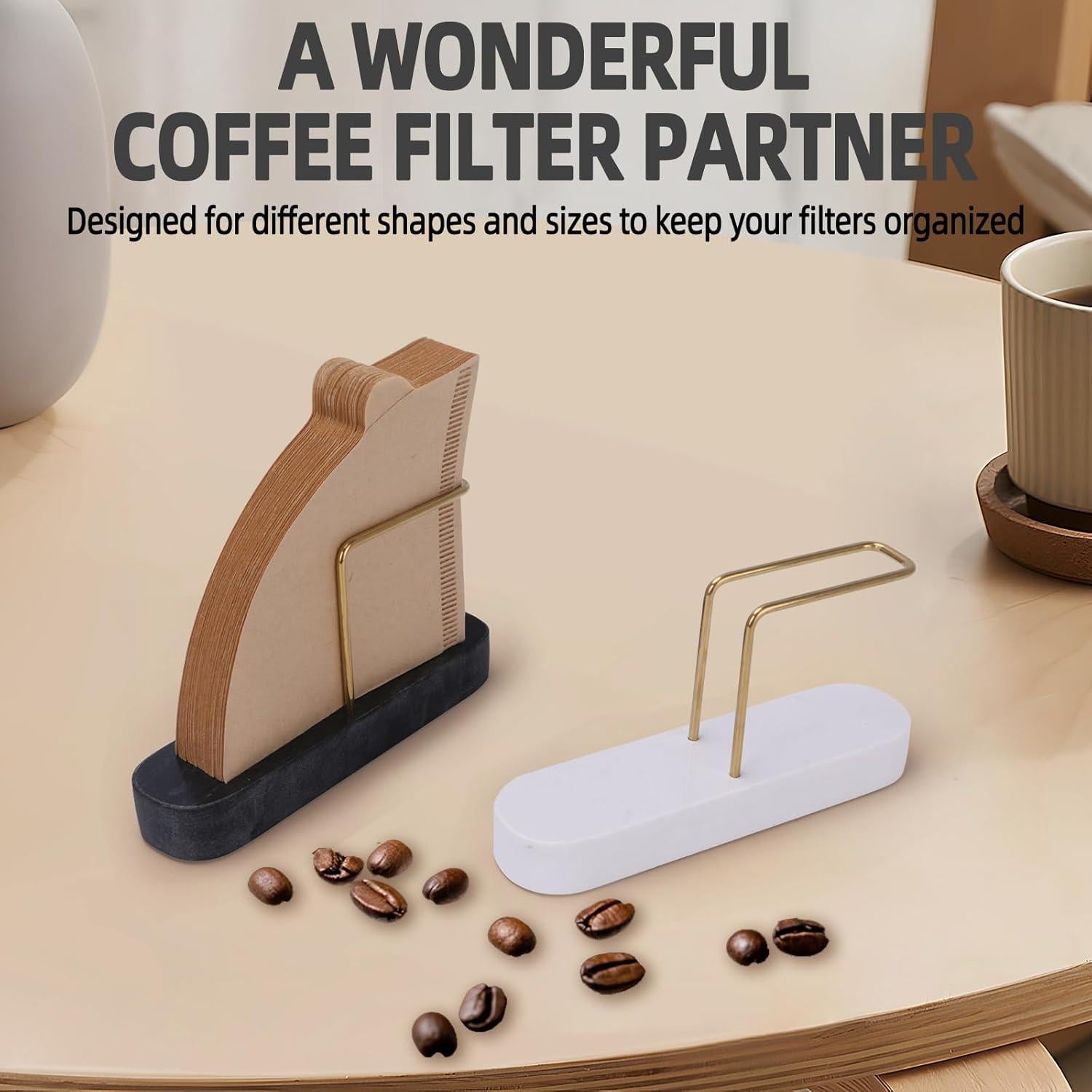 Soporte para Filtros de Café MARBODARY de Mármol Blanco