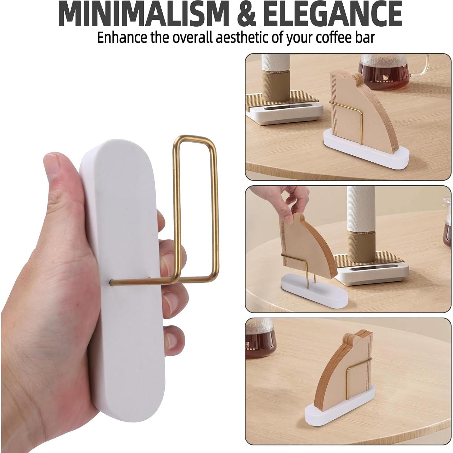 Soporte para Filtros de Café MARBODARY de Mármol Blanco