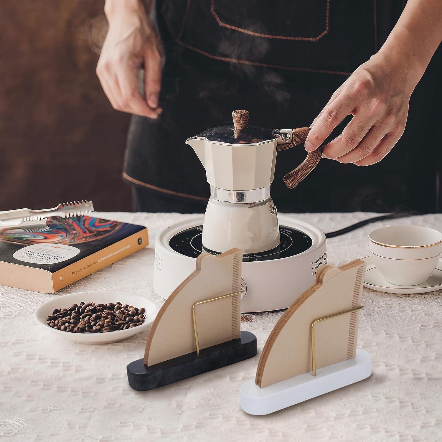 Soporte para Filtros de Café MARBODARY de Mármol Blanco