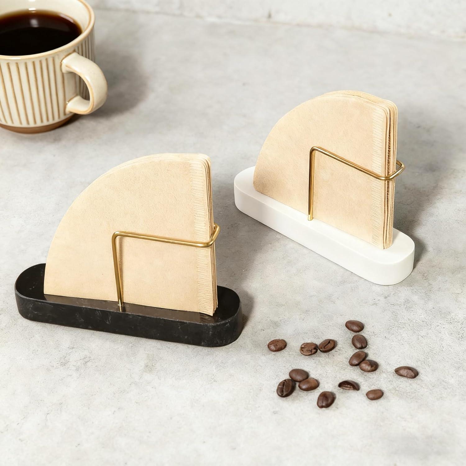 Soporte para Filtros de Café MARBODARY de Mármol Blanco