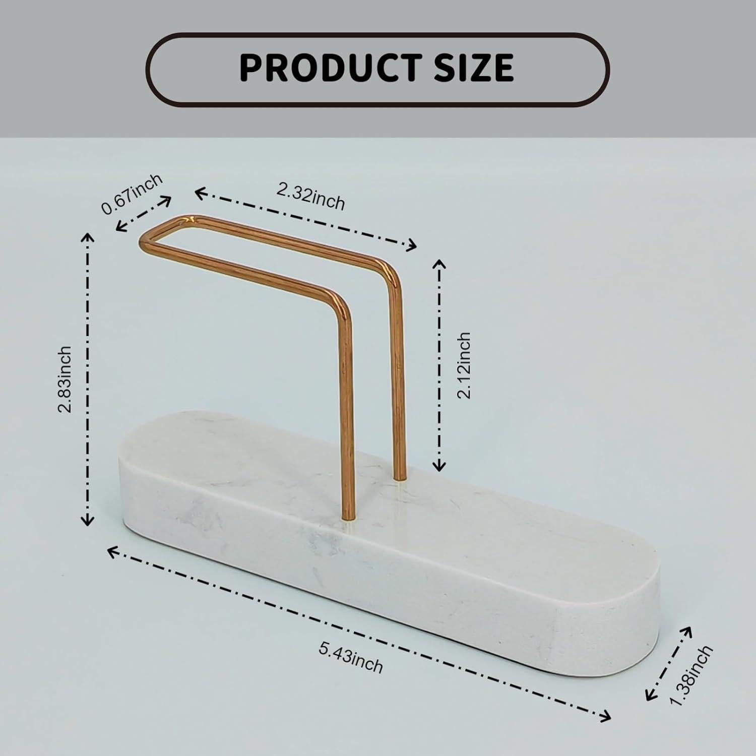 Soporte de Filtros de Café UISWAM Base de Mármol Blanco
