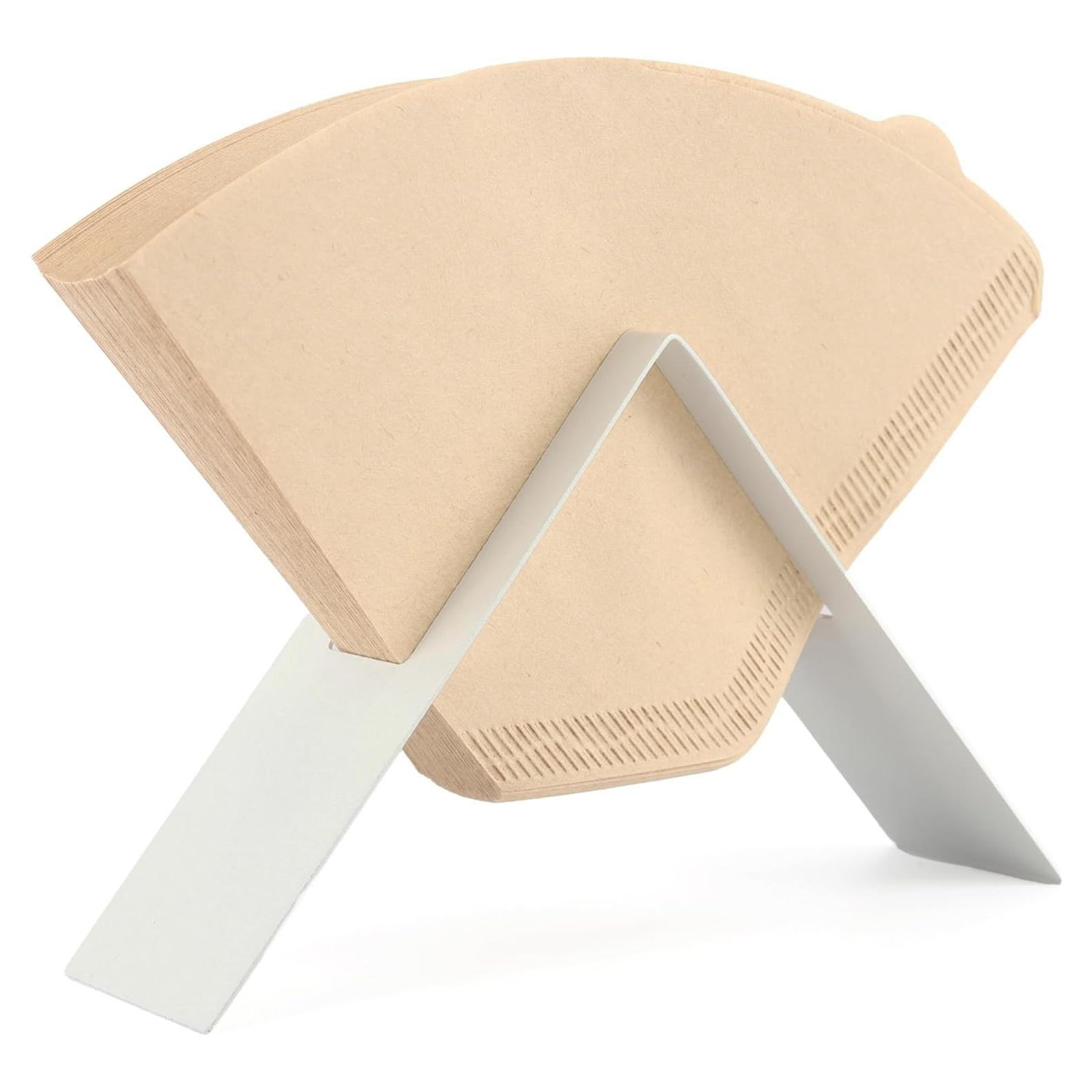 Soporte de Filtro de Café Metal Blanco TOROS - Cono #4