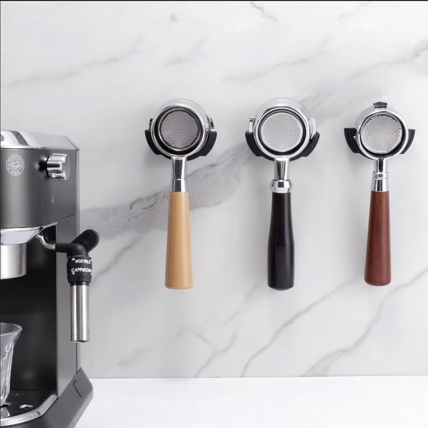 Soporte de Pared para Portafiltro de Café Kichvoe Silicona 54/58mm