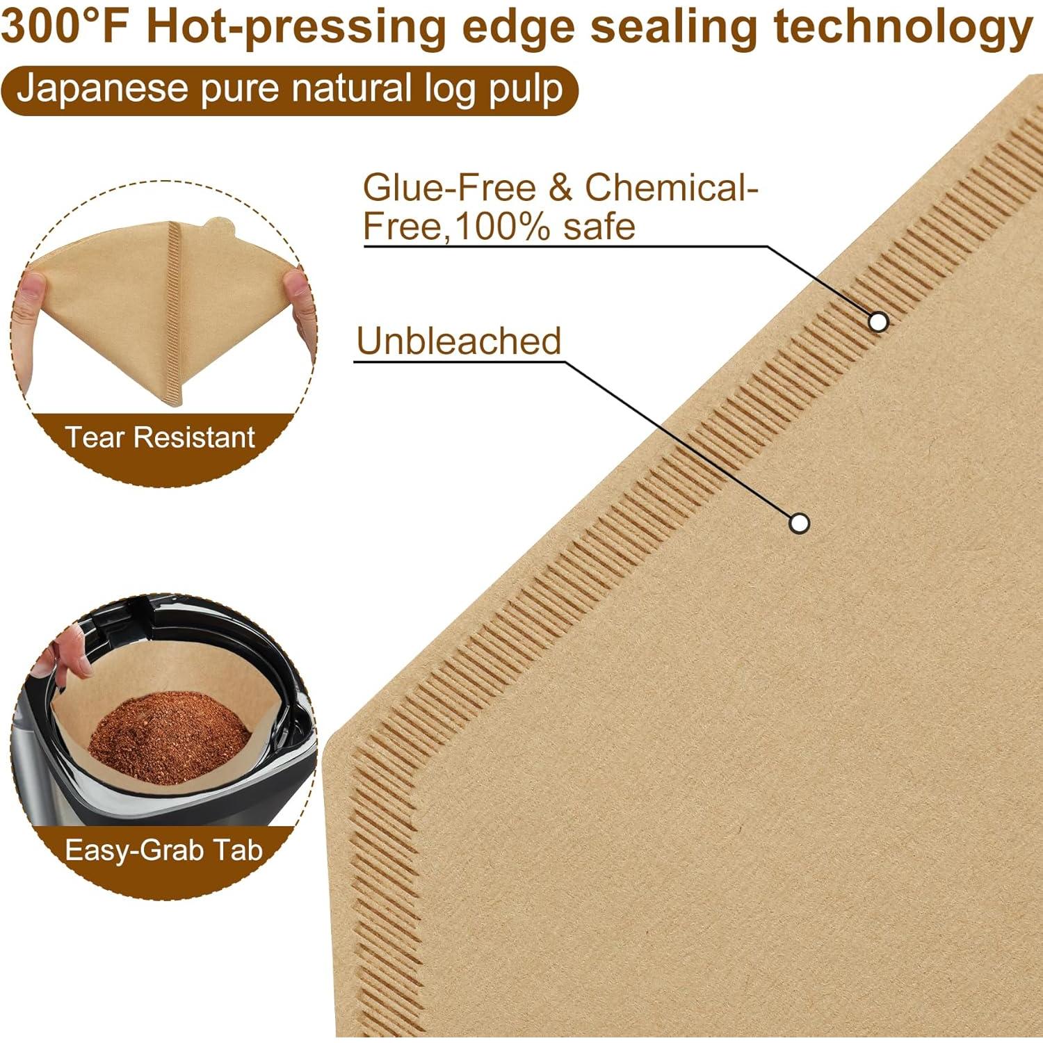 Juego de Filtros de Café Vlxsolora Cono #4 110 Unidades