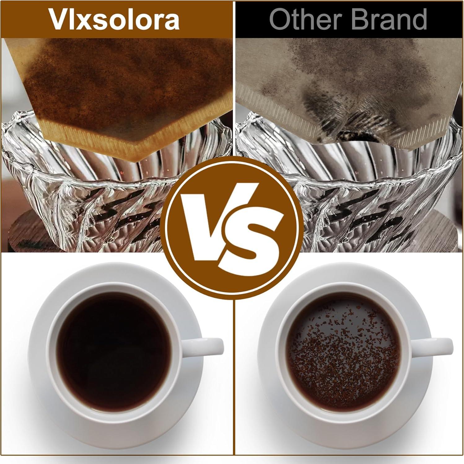 Juego de Filtros de Café Vlxsolora Cono #4 110 Unidades