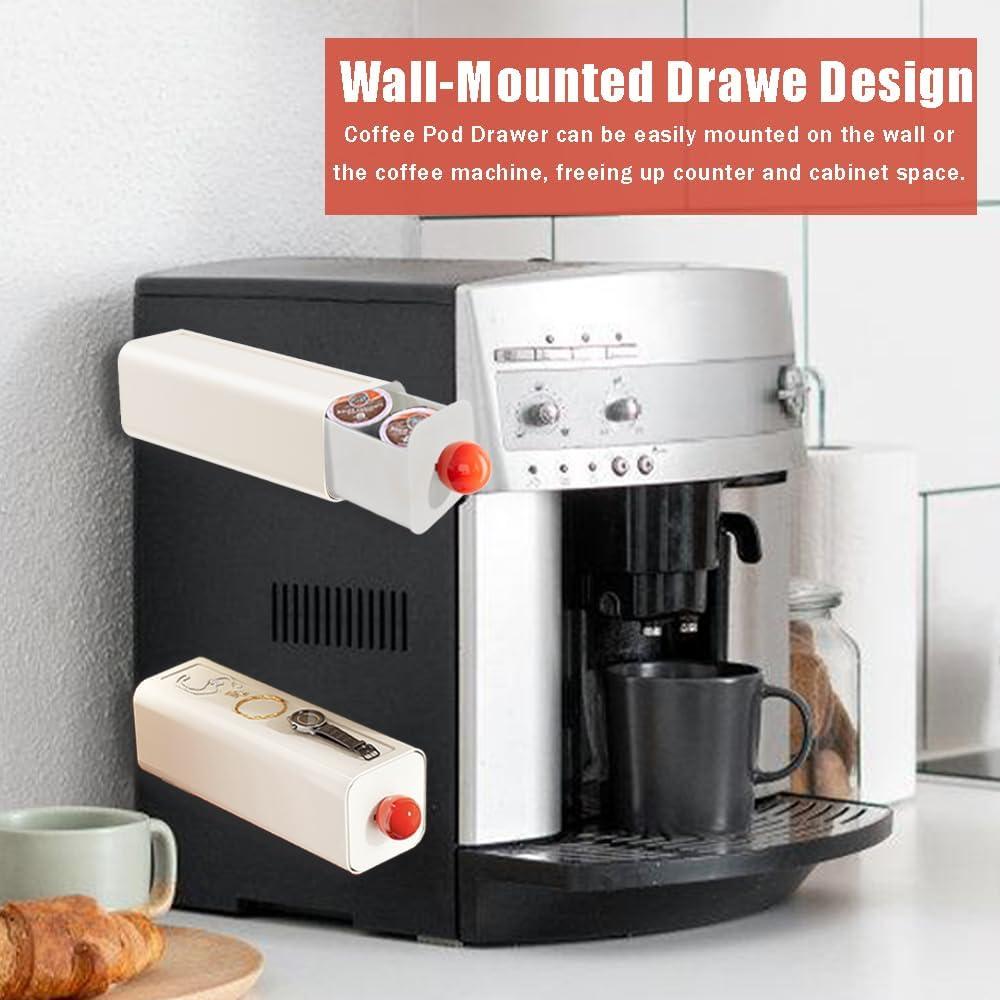 Cajón Colgante para Cápsulas de Café OULIGET Blanco