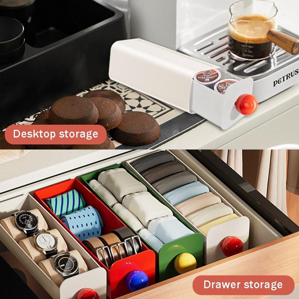 Cajón Colgante para Cápsulas de Café OULIGET Blanco