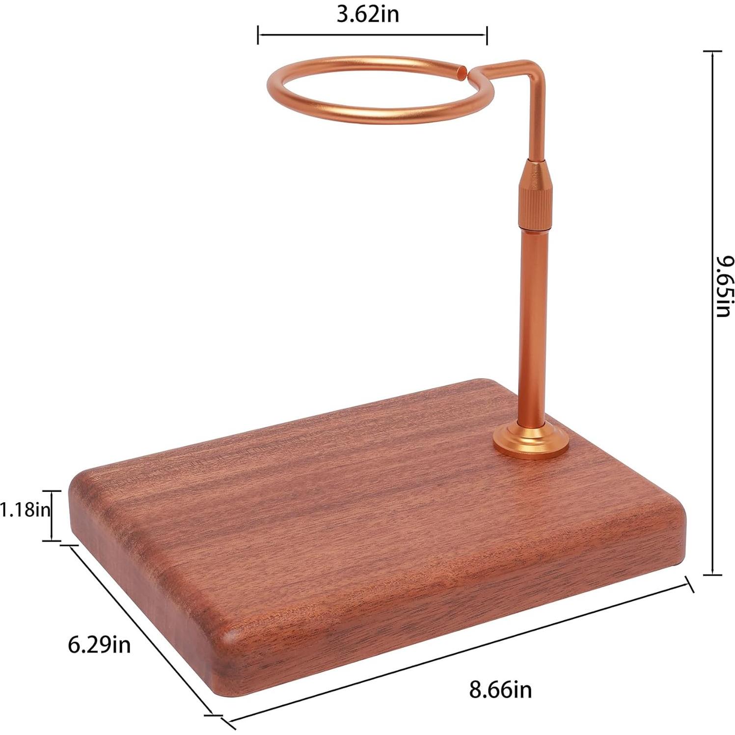 Cafetera de Goteo Ajustable con Base de Madera - 0.91 kg