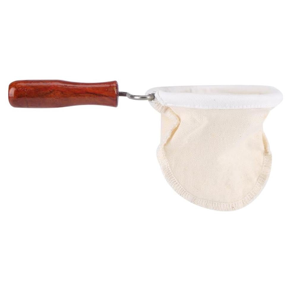 Filtro de Café Reutilizable Fdit con Mango de Madera 21x14 cm