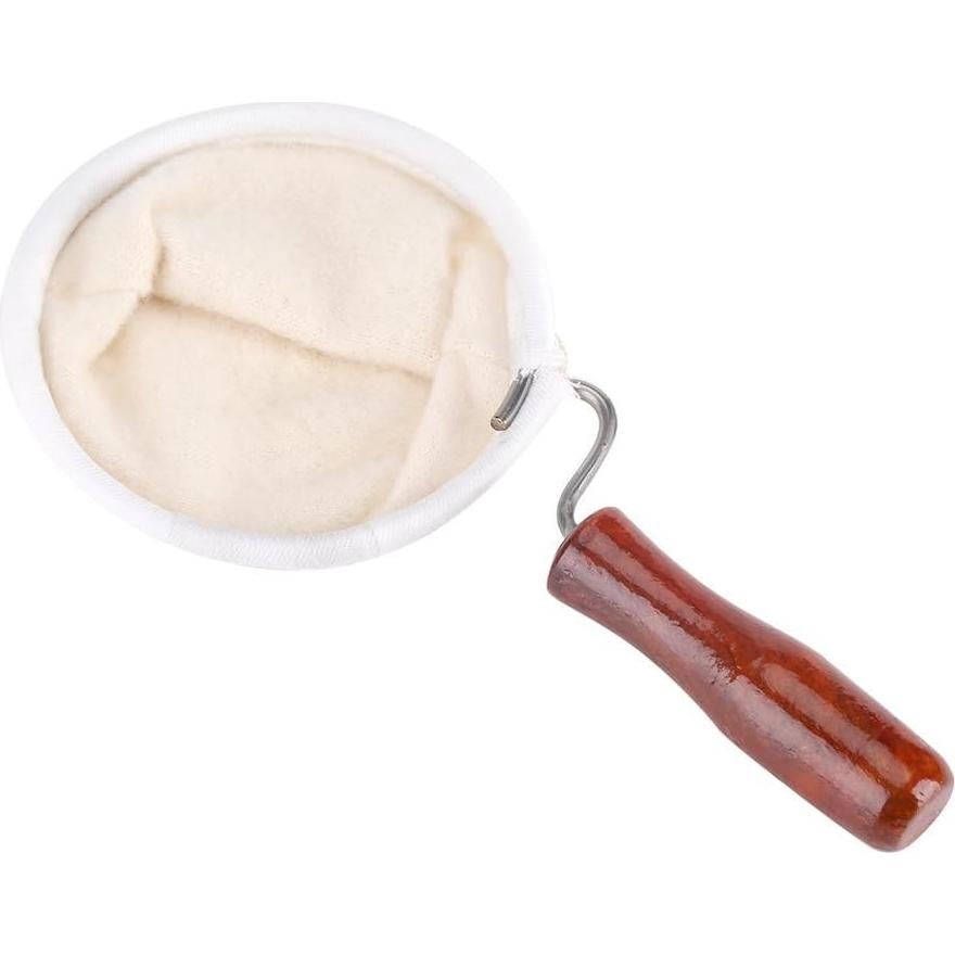 Filtro de Café Reutilizable Fdit con Mango de Madera 21x14 cm