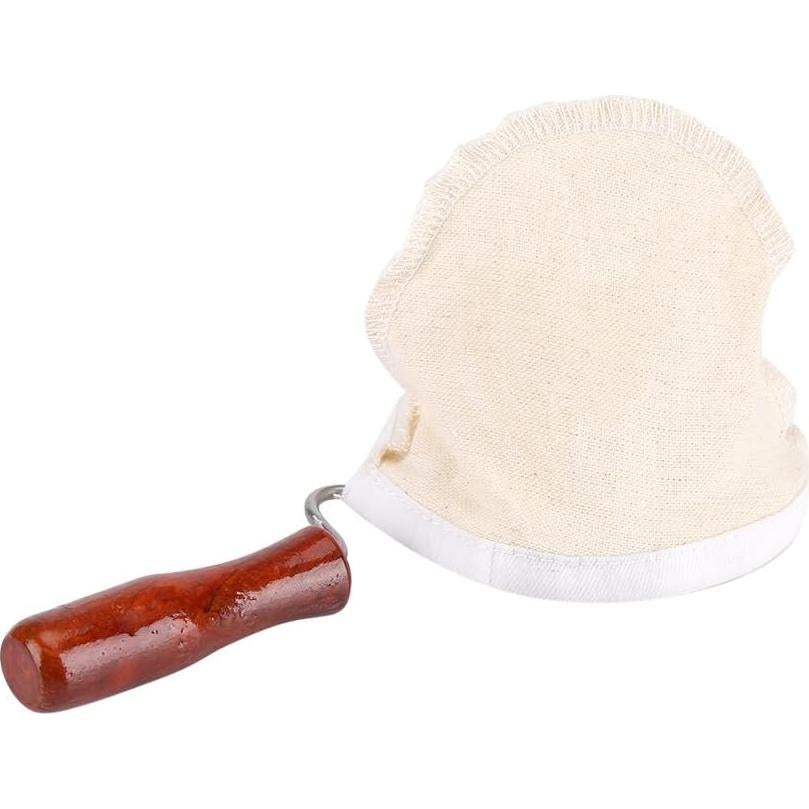 Filtro de Café Reutilizable Fdit con Mango de Madera 21x14 cm