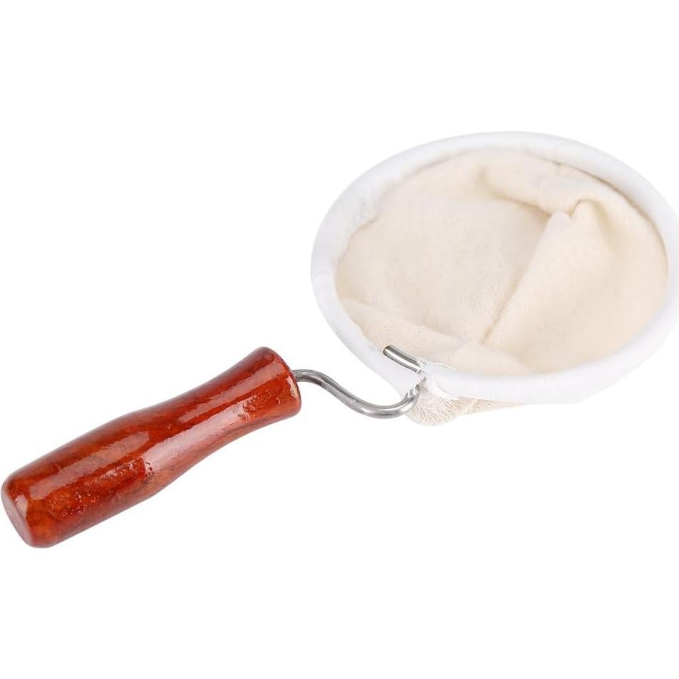 Filtro de Café Reutilizable Fdit con Mango de Madera 21x14 cm