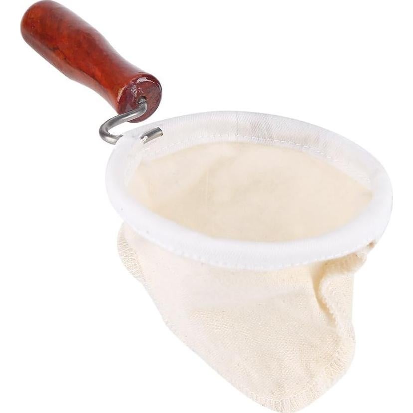 Filtro de Café Reutilizable Fdit con Mango de Madera 21x14 cm