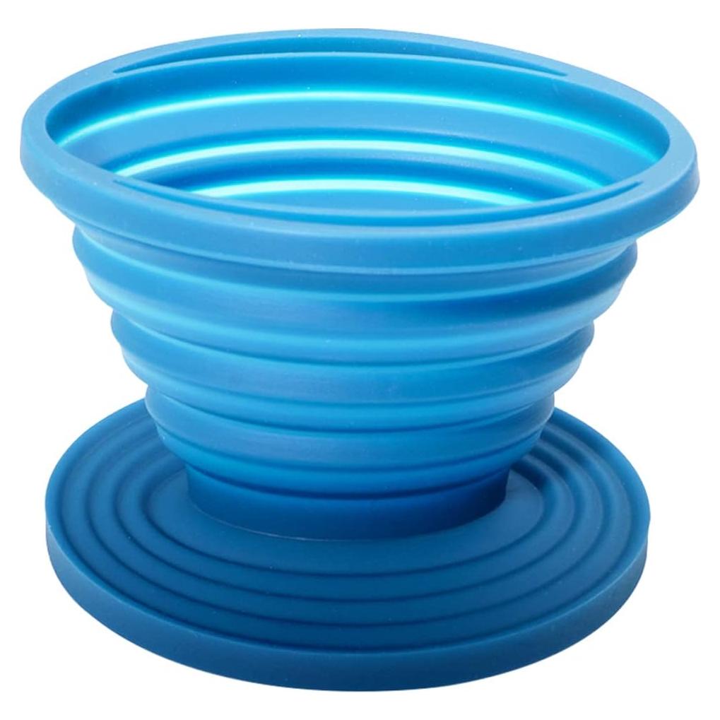 Filtro de café plegable Cheerock de silicona reutilizable azul