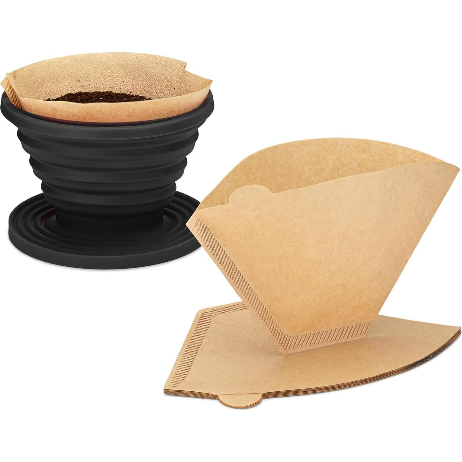 Dripper de café COLETTI Sierra Plegable - Paquete de 2 Negro