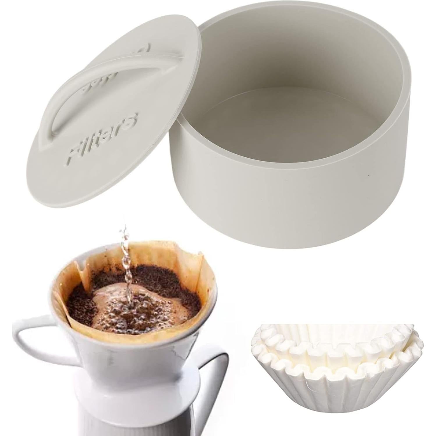 Soporte de Filtros de Café ZJchao Gris 15.5cm Silicona