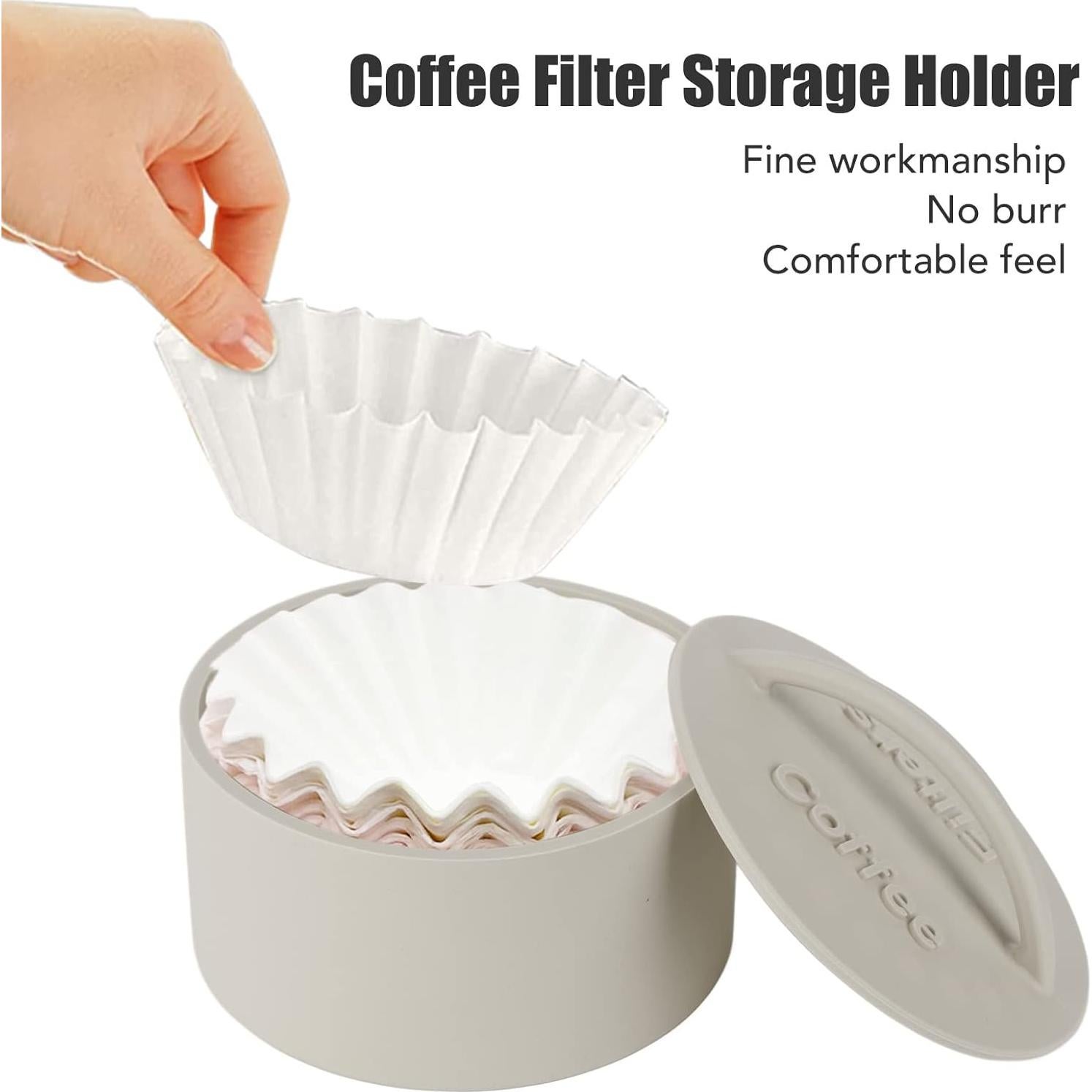 Soporte de Filtros de Café ZJchao Gris 15.5cm Silicona