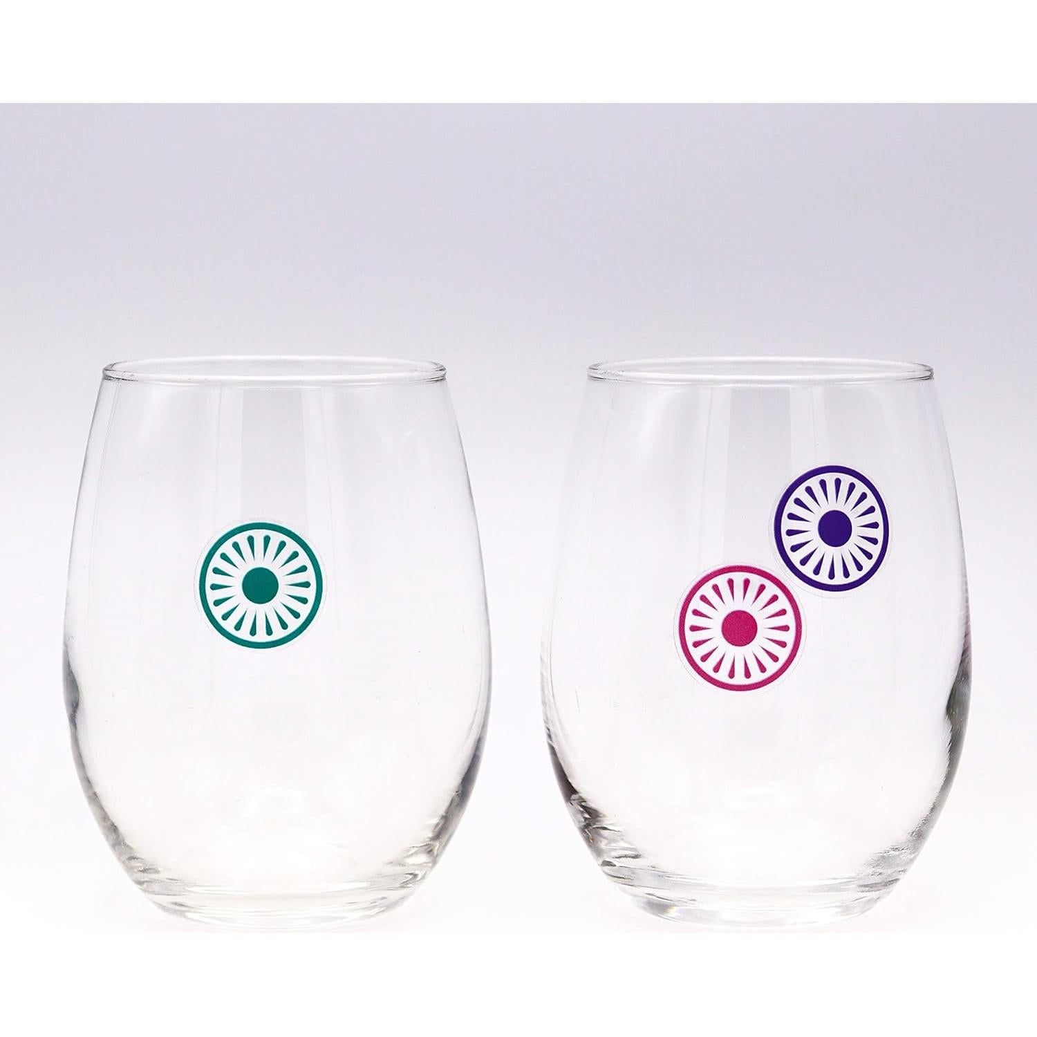 Marcadores de Bebida BevBands Static Cling - 30 Adhesivos Reutilizables