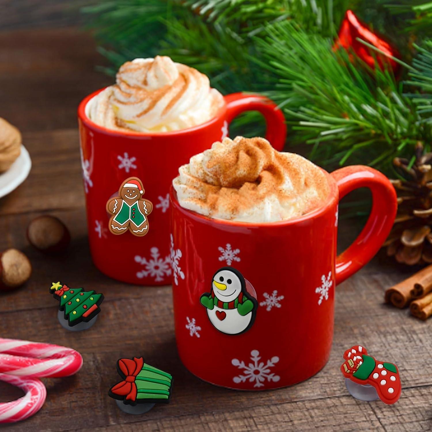 Adornos para Vino de Navidad Furimuk - 12 Pcs Reutilizables