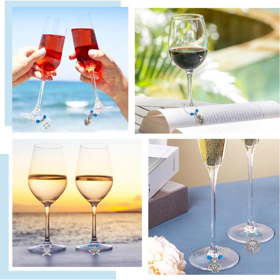 Marcadores de Vino Temática Marina BENECREAT - 20 Sets