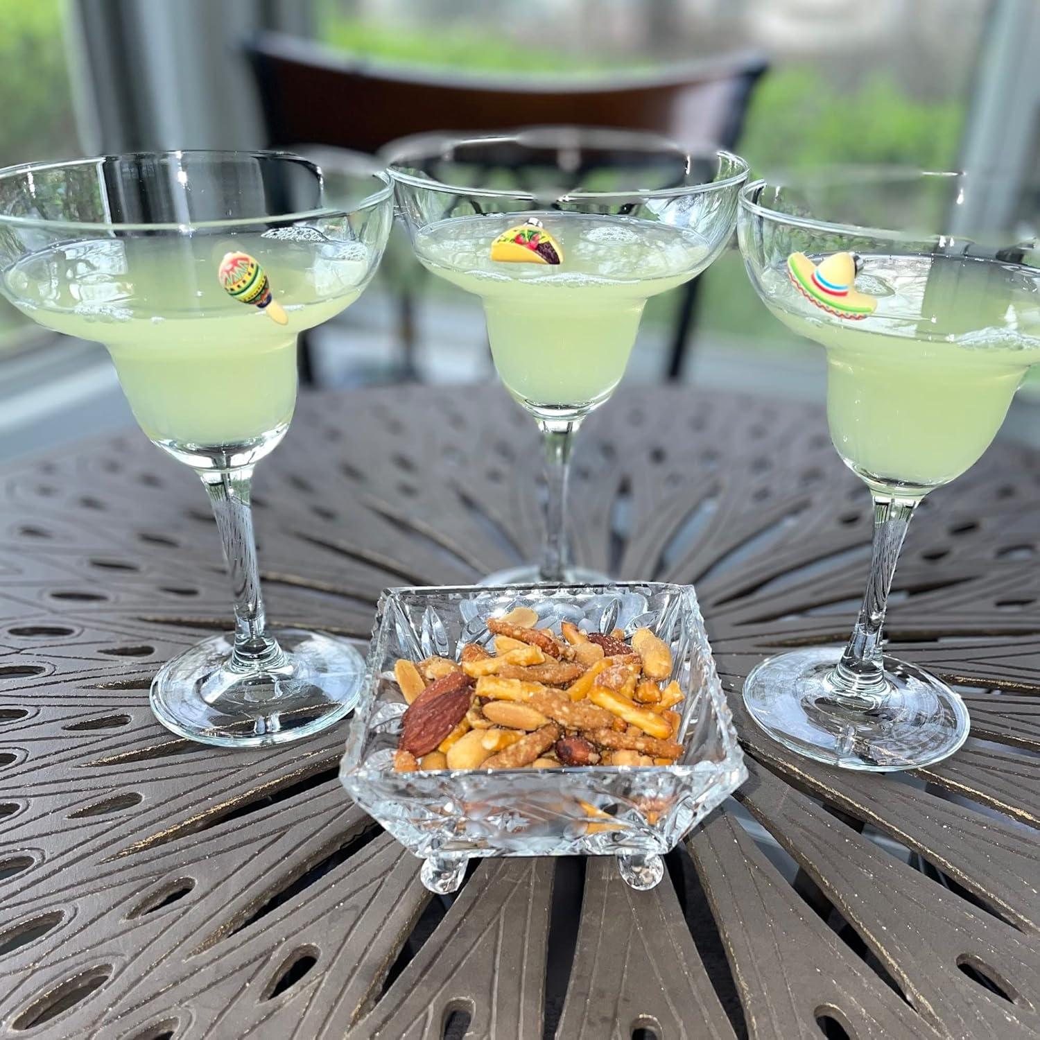 Marcadores Magnéticos para Copas de Vino Encantado Simple - 6 Charms Fiesta