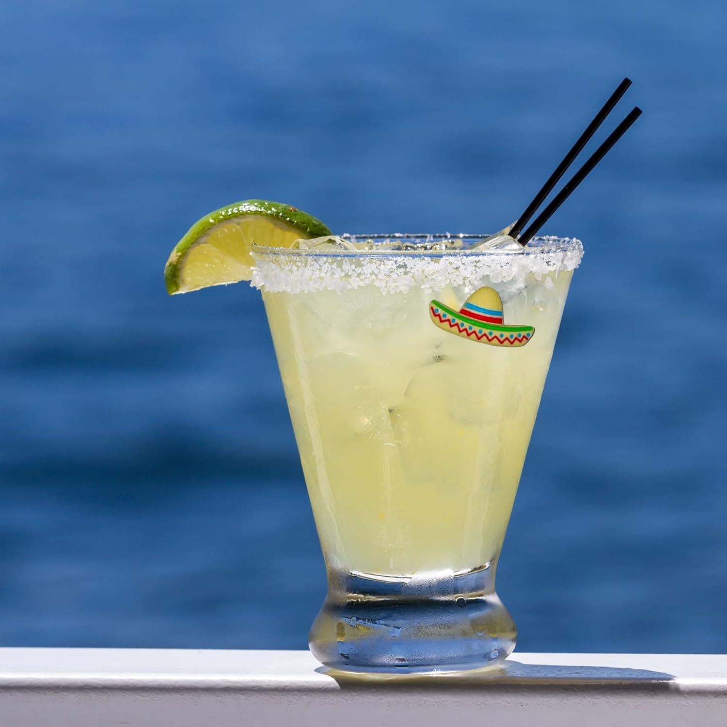 Marcadores Magnéticos para Copas de Vino Encantado Simple - 6 Charms Fiesta