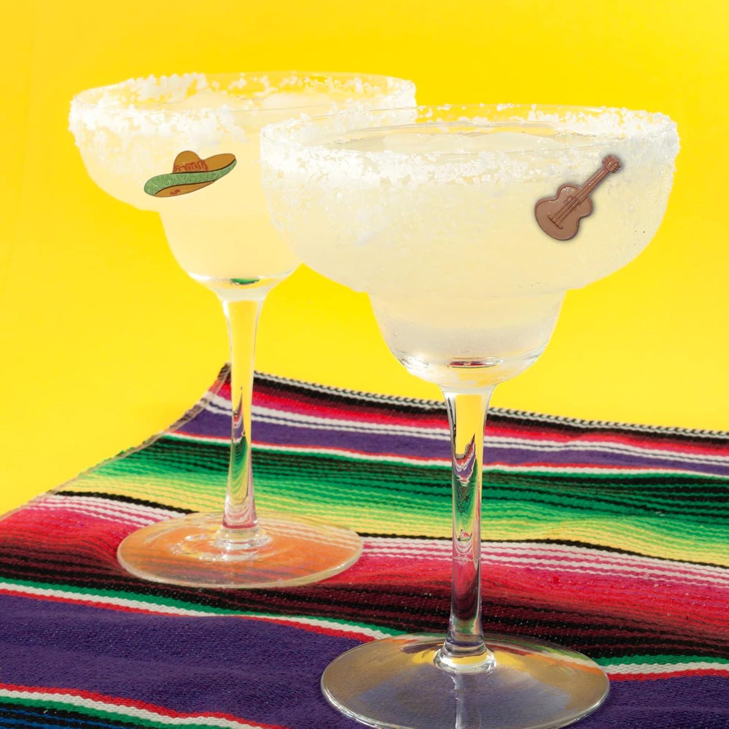 Marcadores Magnéticos para Copas de Vino Encantado Simple - 6 Charms Fiesta