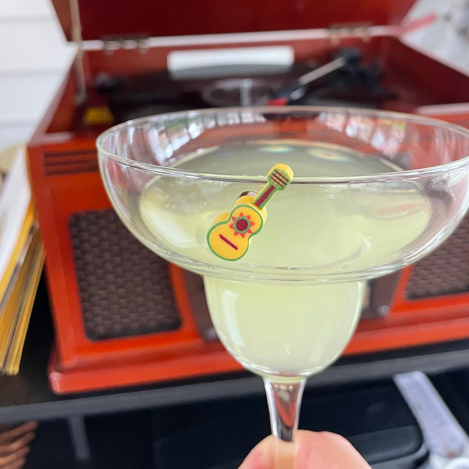 Marcadores Magnéticos para Copas de Vino Encantado Simple - 6 Charms Fiesta