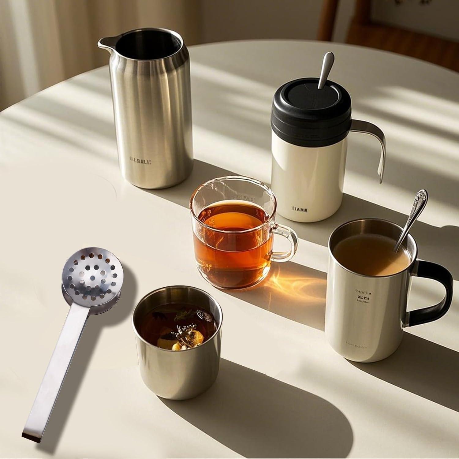 3 Pinzas para Bolsas de Té Acero Inoxidable Lasuroa 15.3cm