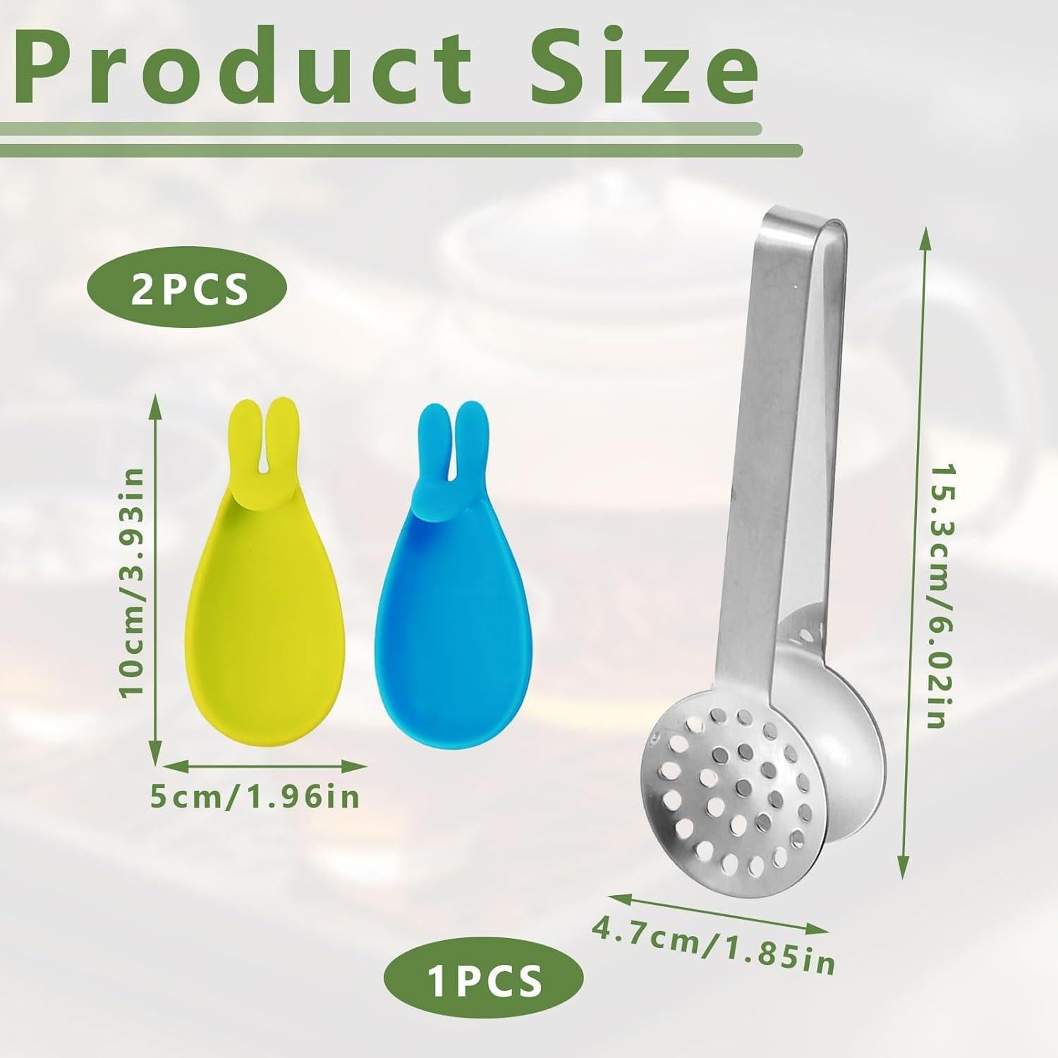 Exprimidor de Bolsas de Té Gyinere con Soportes de Silicona