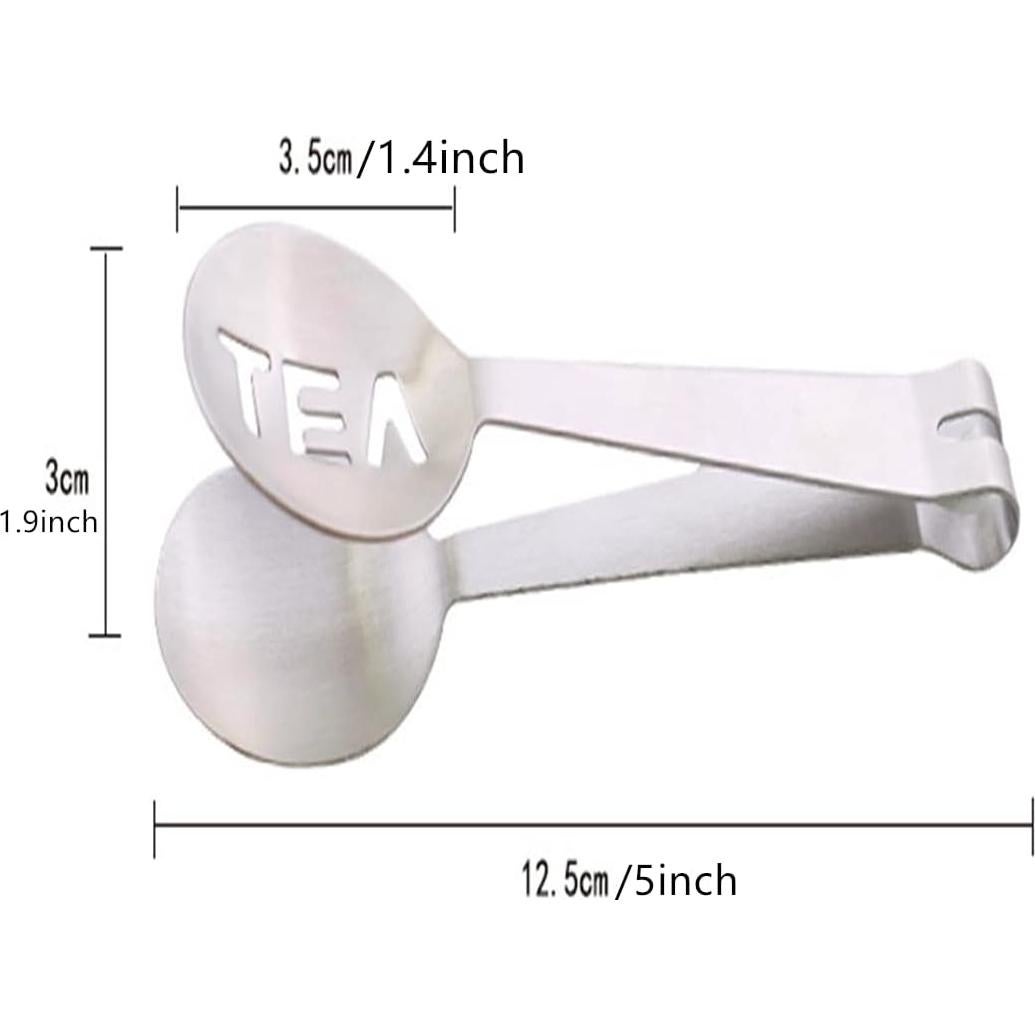 Exprimidor de Bolsitas de Té AISIBO 2PCS Acero Inoxidable Plateado