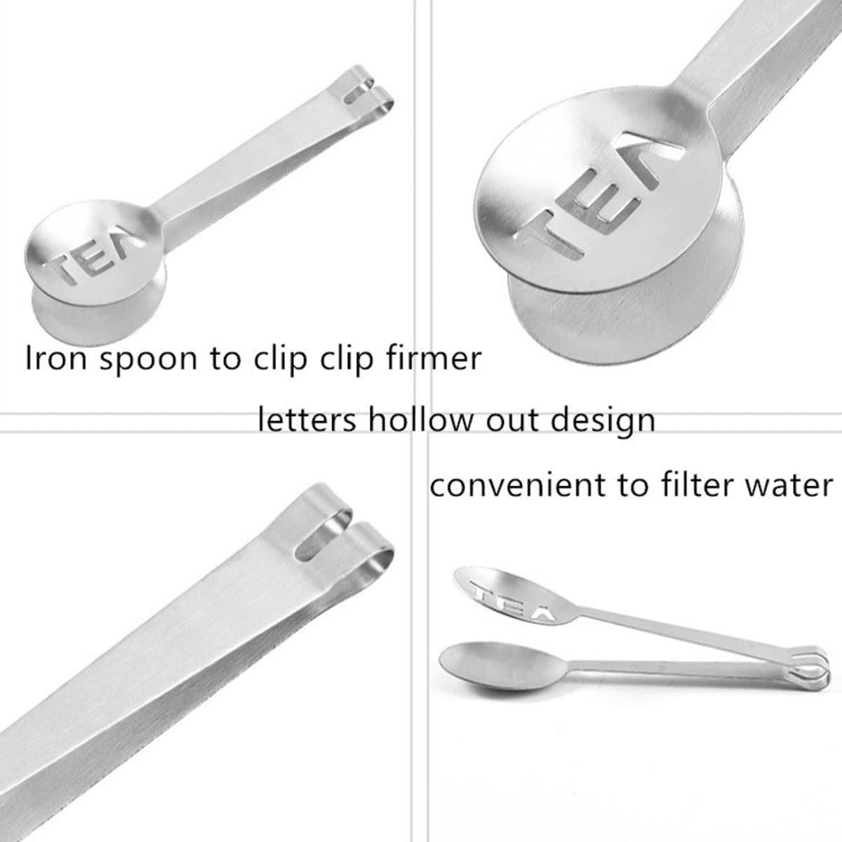 Exprimidor de Bolsitas de Té AISIBO 2PCS Acero Inoxidable Plateado