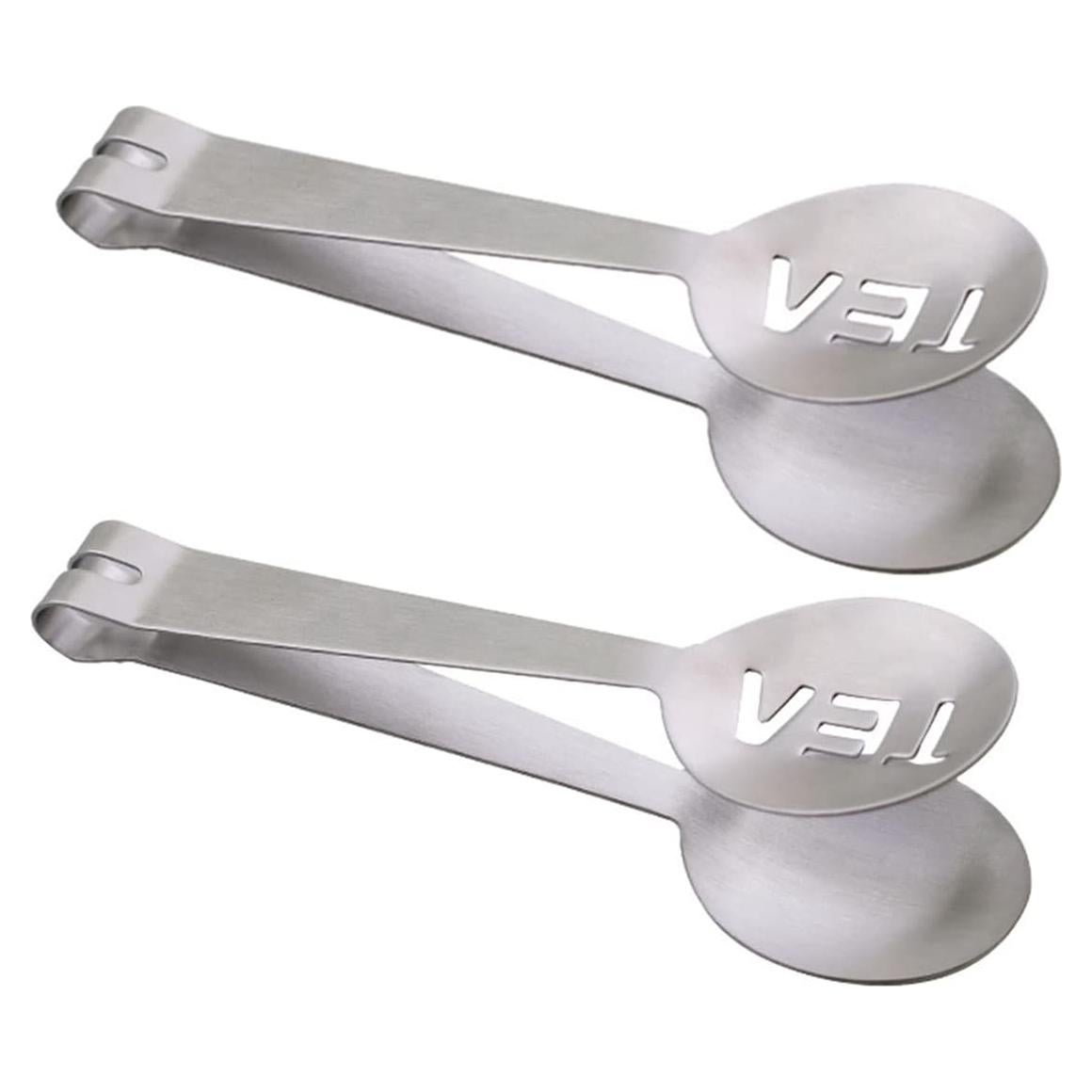 Exprimidor de Bolsitas de Té AISIBO 4PCS Acero Inoxidable Plateado