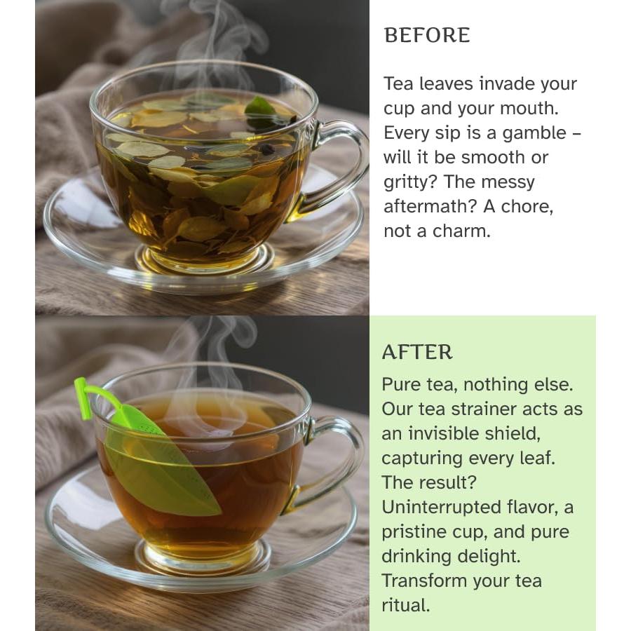 Infusor de Té Bonito de Silicona Verde con Émbolo Reutilizable