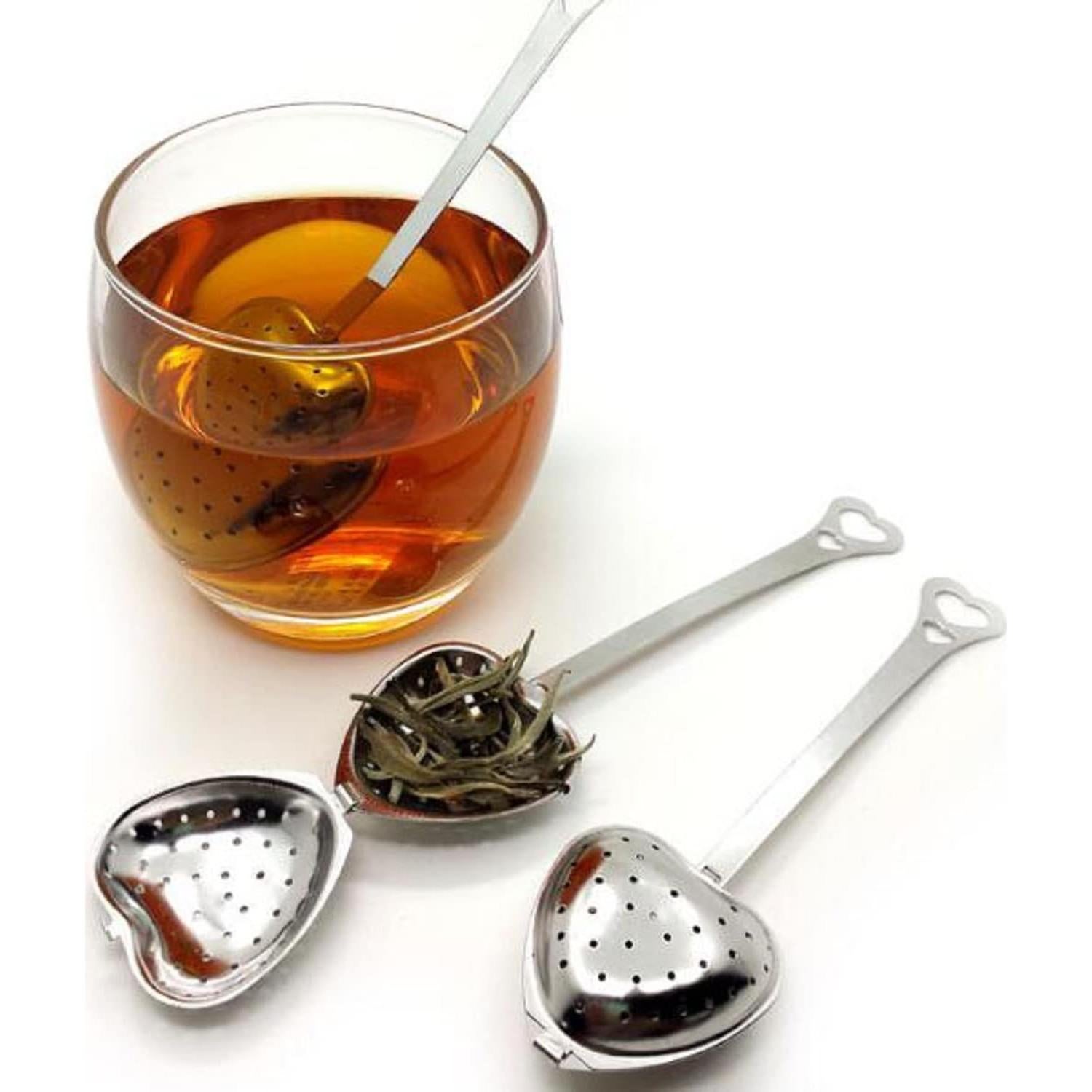 Colador de Té Acero Inoxidable MIAO JIN 12 Piezas Corazón