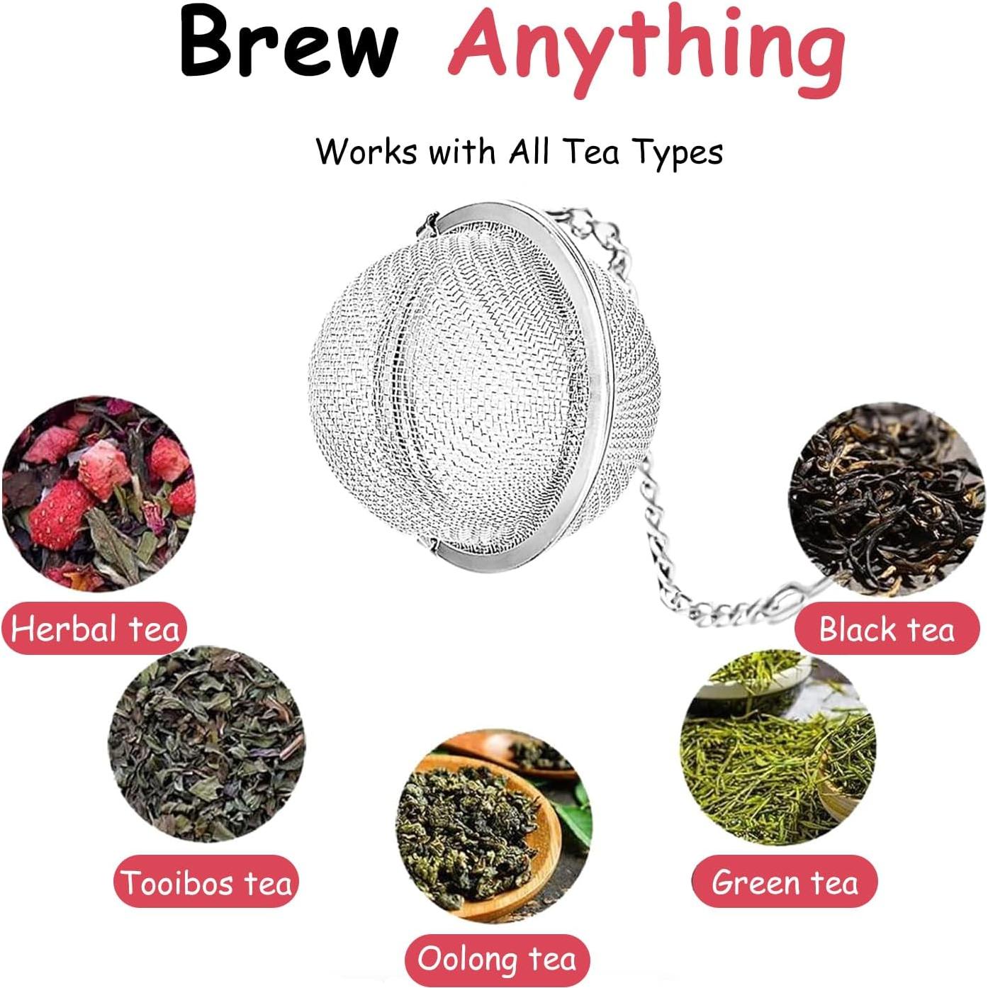 Infusor de Té Gato Calico Lesnorry - Acero Inoxidable, 5.33 cm