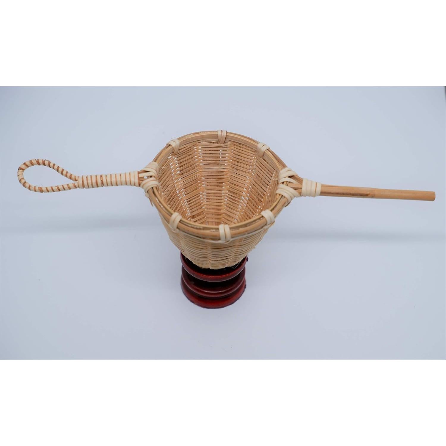 Colador de Té de Bambú BanBao, Infusor Redondo 6 cm