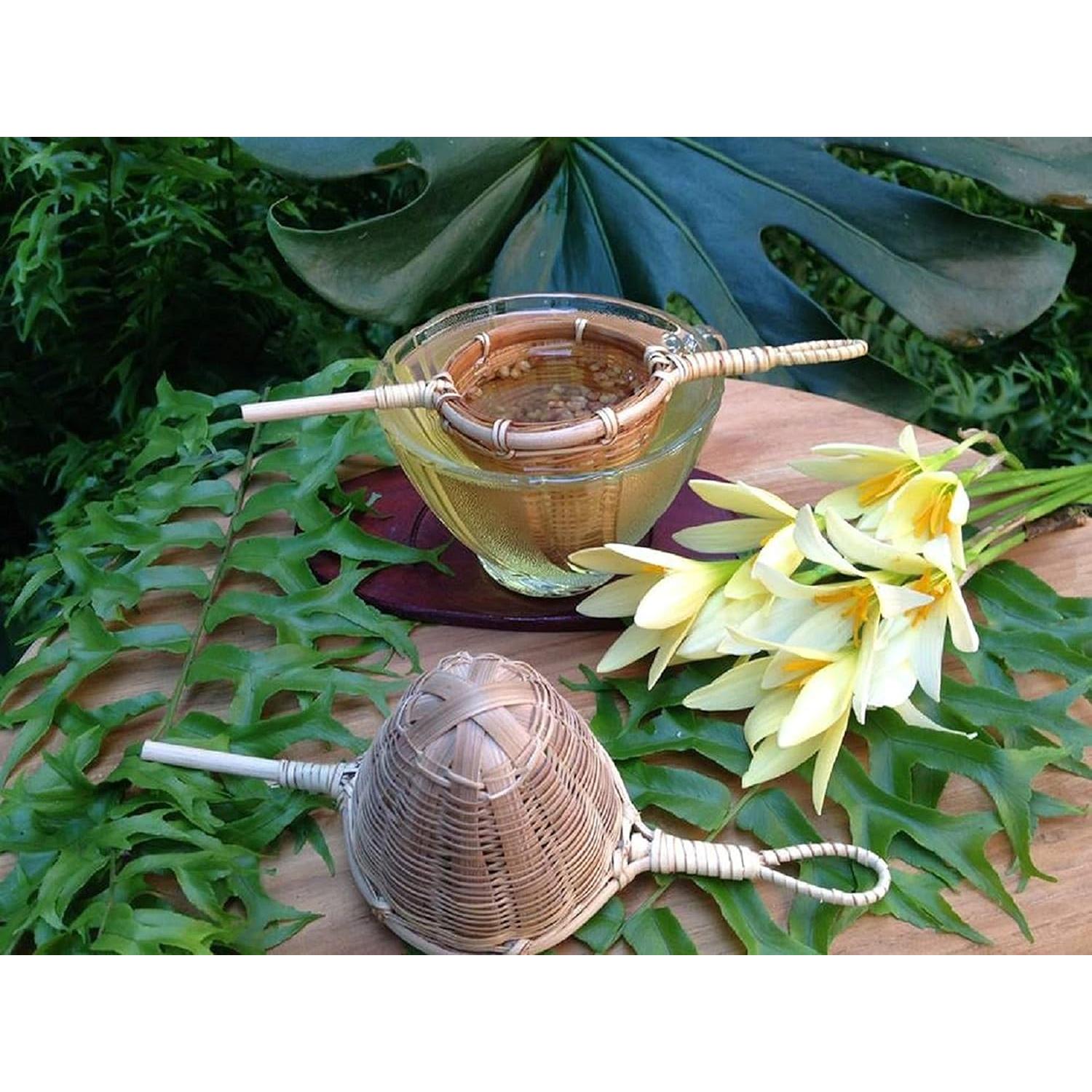 Colador de Té de Bambú BanBao, Infusor Redondo 6 cm