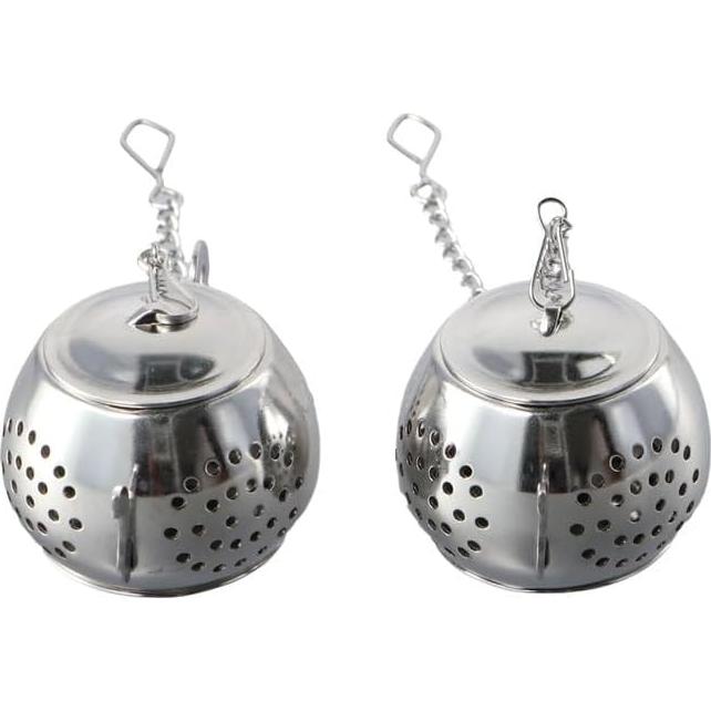 Infusores de Té de Acero Inoxidable Pokinge - 2 Piezas con Cadena