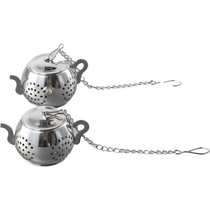Infusores de Té de Acero Inoxidable Pokinge - 2 Piezas con Cadena
