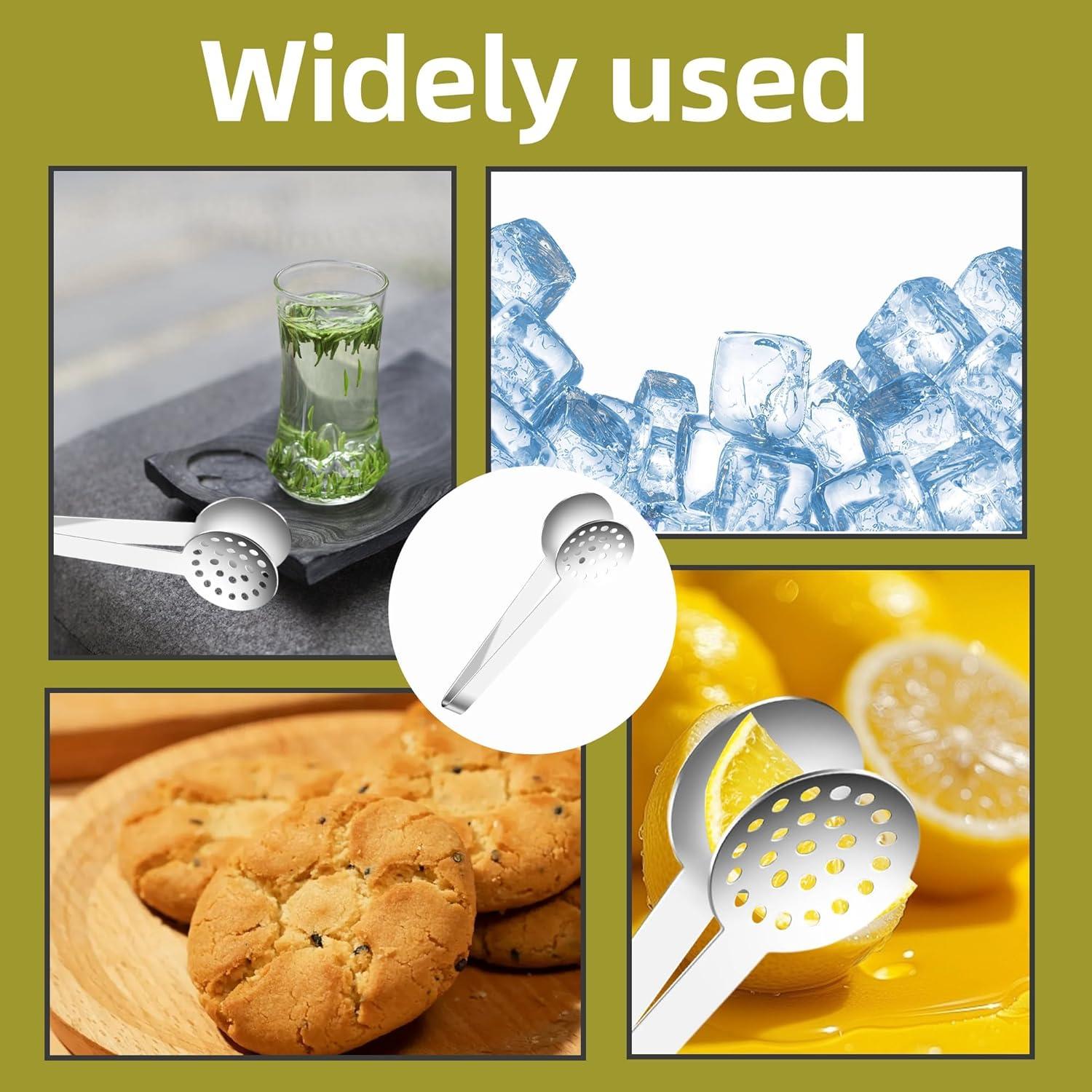 Pinzas exprimidor de bolsas de té Genérico acero inoxidable 15.5 cm