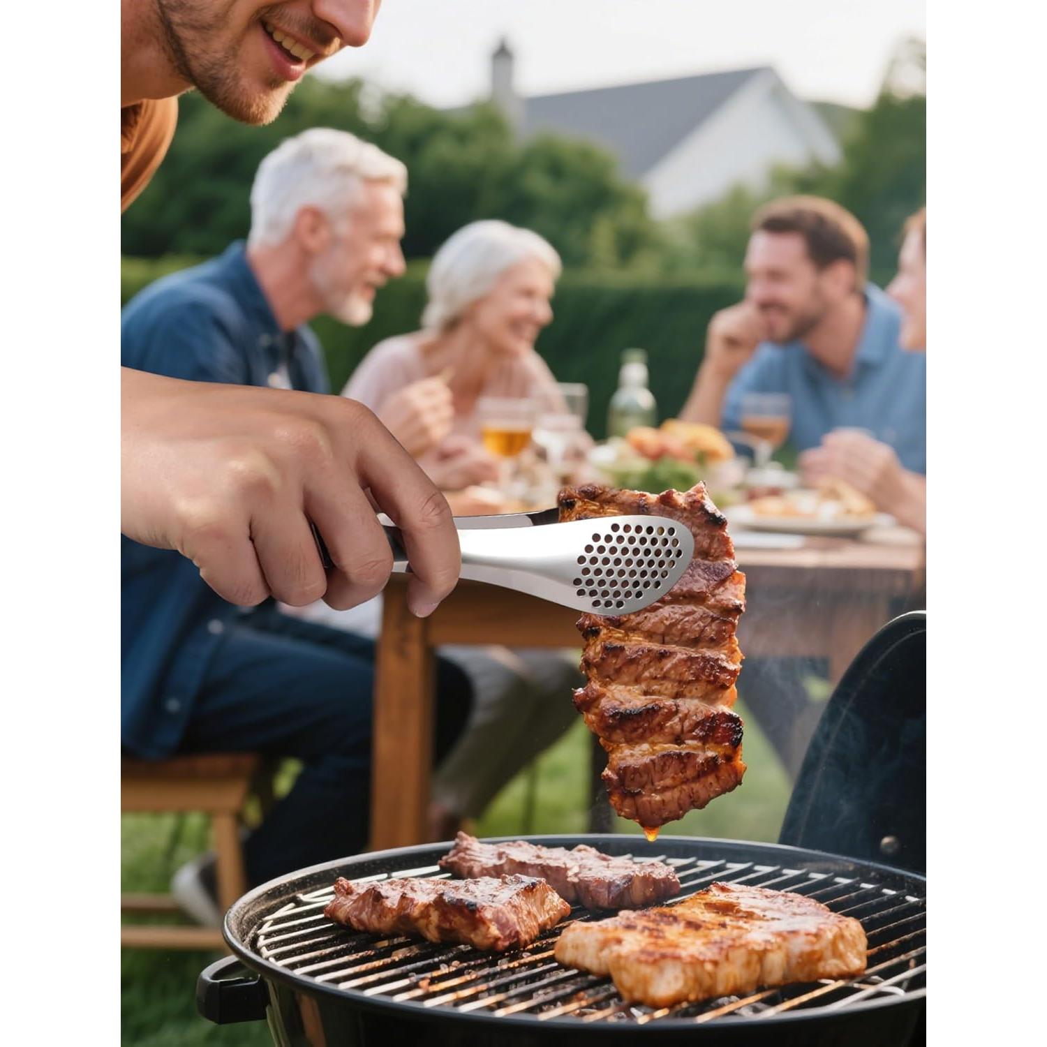 Pinzas de Buffet MSY BIGSUNNY 22.86 cm Acero Inoxidable Juego 2