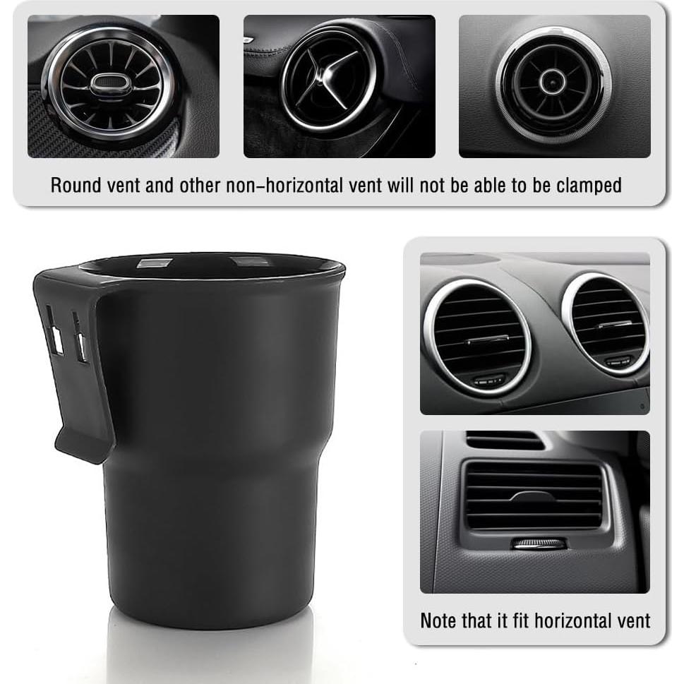 Soporte de Taza Colgante IHOTDER para Coche Negro Universal