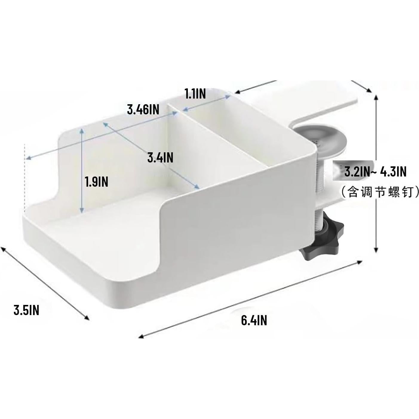 Soporte para Tazas de Escritorio LEICHI Negro, Antidesbordamiento
