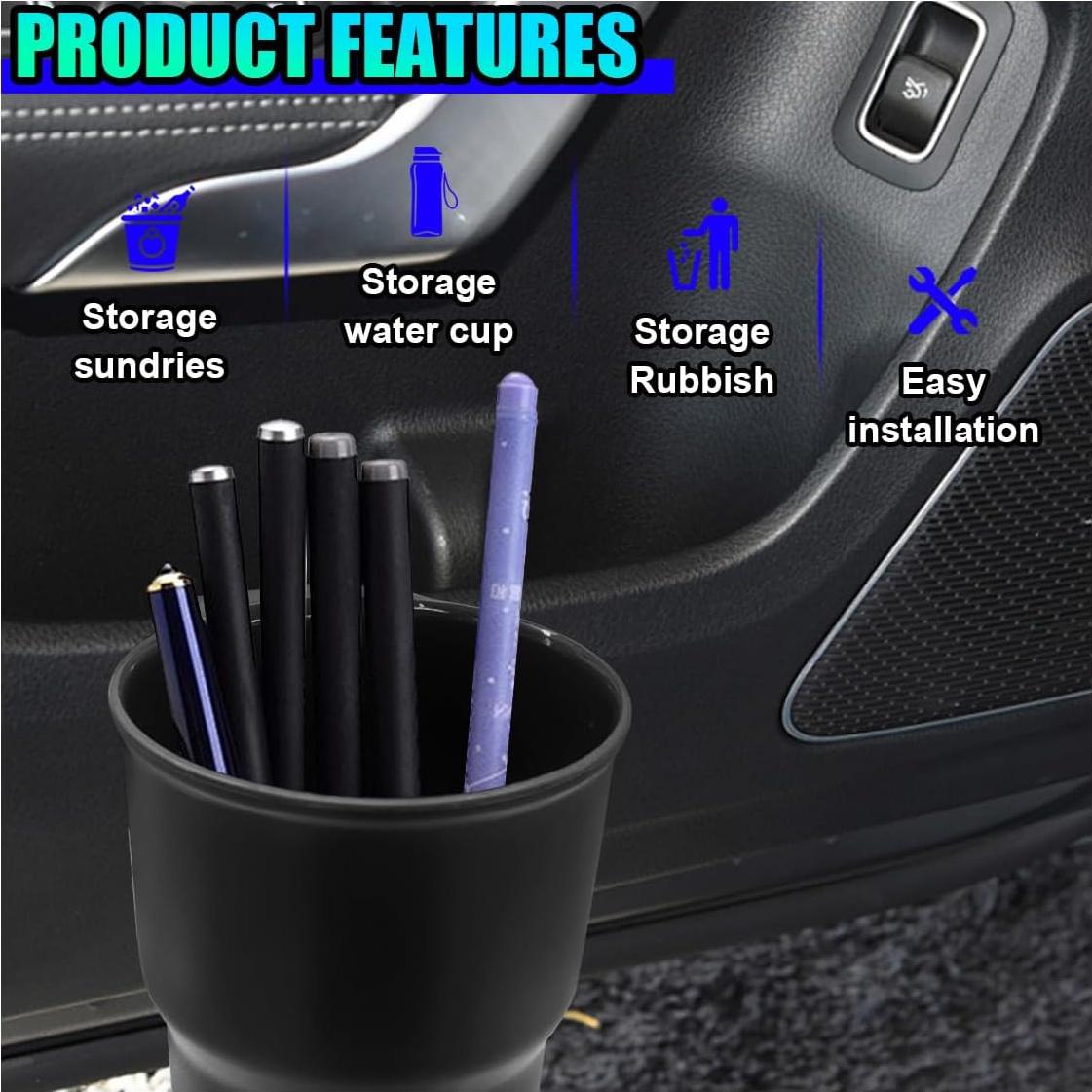 Soporte de Taza para Auto UHANBUT Colgante Negro Multifuncional